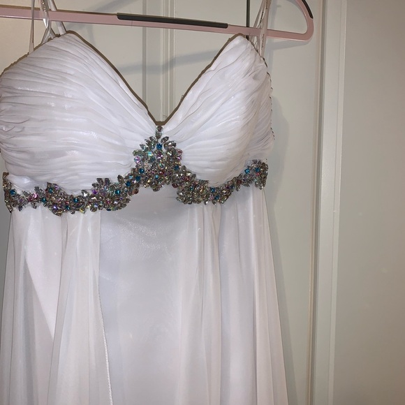 chiffon Tony Bowls strapless pageant dress - Picture 1 of 4